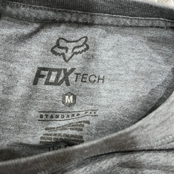 Fox Racing Men's Short Sleeve T-Shirt Gray Size Medium Graphic Print - Picture 2 of 4
